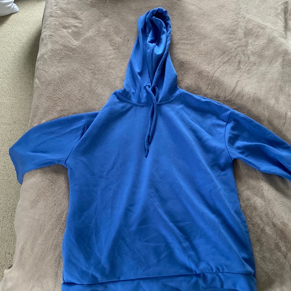 Blue hoodie